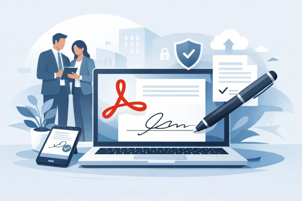 Acrobat para assinatura digital em empresa