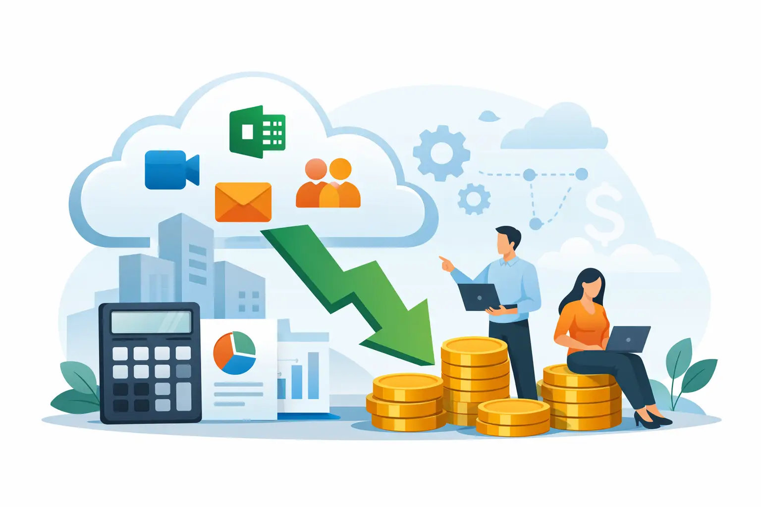 Como reduzir custos com Microsoft 365