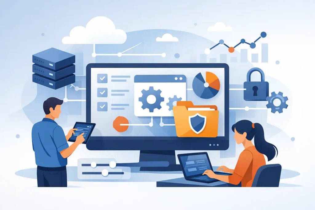 Como gerenciar ativos de software com controle